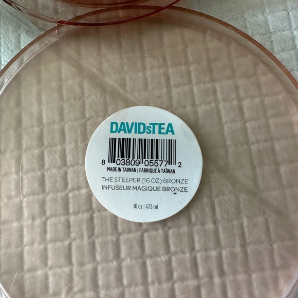 David's Tea Bronze tea steeper 16oz - Picture 3 of 3